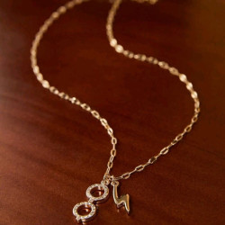 Collar con dije de lentes de Harry Potter