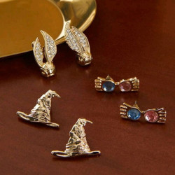 Set de Aretes: Sombrero y Lentes Cool