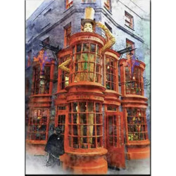 Cartel de la Tienda Mágica de los Weasley