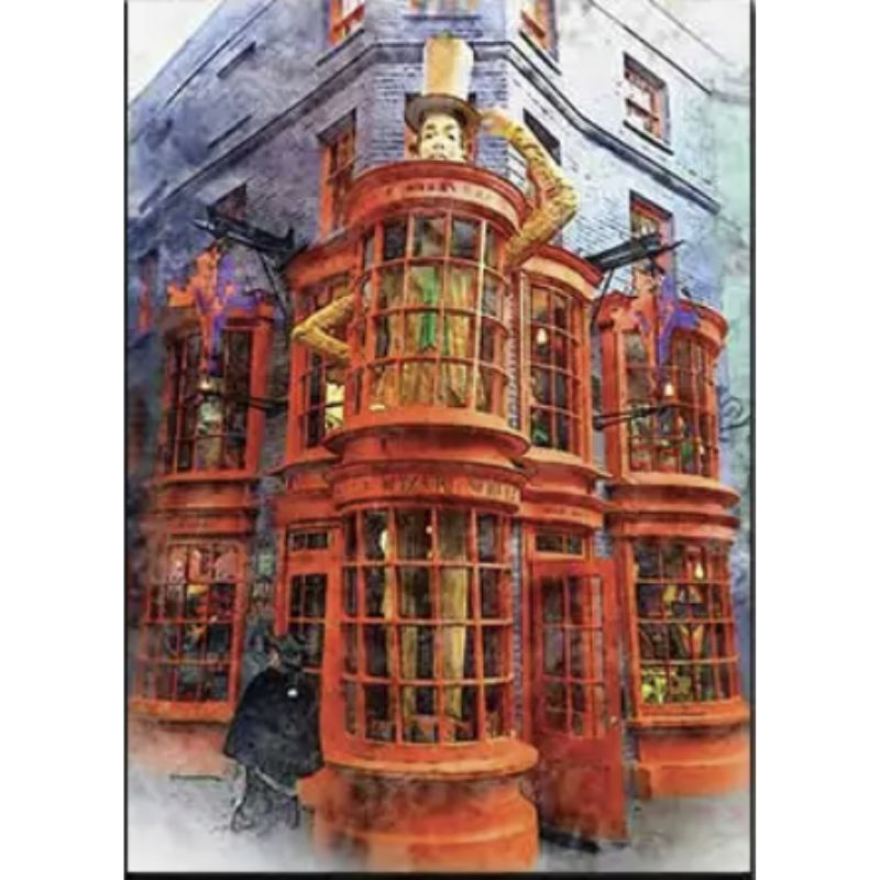 Cartel de la Tienda Mágica de los Weasley