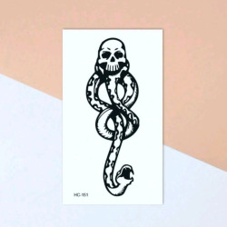 Tatuaje Temporal Marca Tenebrosa - Para los Valientes