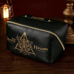 Bolso de Maquillaje Gran Capacidad Reliquias de la Muerte - Accesorio Harry Potter Funcional y Temático