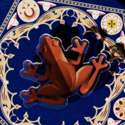 Espejo Plegable Envoltorio Rana Chocolate - Accesorio Temático Harry Potter para Fans