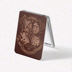 Espejo Plegable Escudo Hogwarts - Accesorio Compacto para Fans de Harry Potter