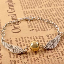 Pulsera Snitch Dorada - Joyería Temática de Harry Potter para Fans