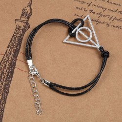 Pulsera Reliquias de la Muerte - Joyería Temática de Harry Potter para Fans