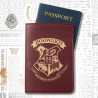 Porta Pasaporte Escudo Hogwarts Rojo - Accesorio Mágico para Viajeros de Harry Potter