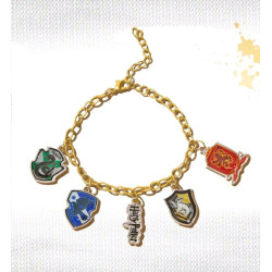 Pulsera Harry Potter Casas de Hogwarts Dorado  Elegante y mágica