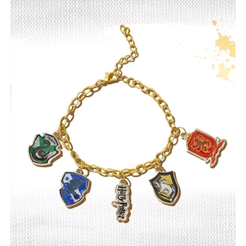 Pulsera Harry Potter Casas de Hogwarts Dorado  Elegante y mágica