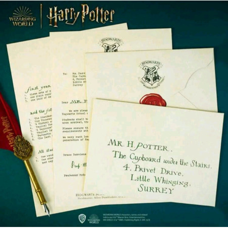 Pack 10 Cartas de Aceptación Hogwarts - Réplicas Mágicas para Fans de Harry Potter
