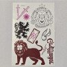 Tatuaje Temporal Gryffindor - Diseño Temático Harry Potter para Fans