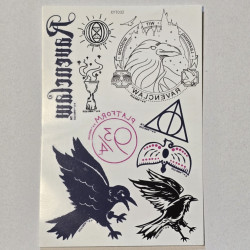 Tatuaje Temporal Ravenclaw - Diseño Temático Harry Potter para Fans