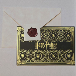 Tarjeta de Felicitaciones Harry Potter - Diseño Mágico para Fiestas y Cumpleaños