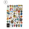 Set de 87 Stickers Harry Potter - Pegatinas Mágicas de Hogwarts